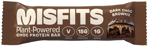 Levně Misfits Vegan Protein Bar 45 g - Dark Chocolate Brownie