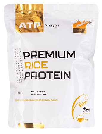 ATP Nutrition Vitality Premium Rice Protein 1000 g - slaný karamel