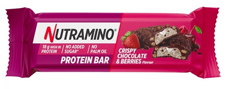 Levně Nutramino Protein Bar 55 g - křupavá čokoláda/lesní ovoce