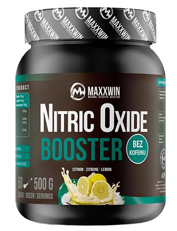 Levně MAXXWIN Nitric Oxide Booster bez kofeinu 500 g - citron