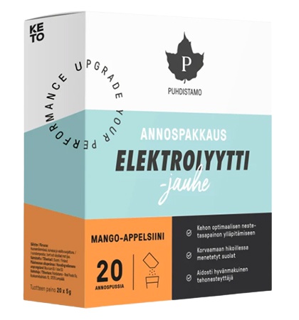 Puhdistamo Electrolyte Powder 20x 5 g - mango/pomeranč 