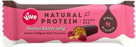 Levně Vive Natural Protein Snack Bar 49 g - arašídové máslo/jelly