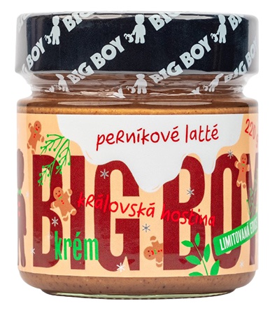 Levně Big Boy Perníkové Latté - Lískovo mandlový krém s příchutí latté a voňavého perníčku 220 g