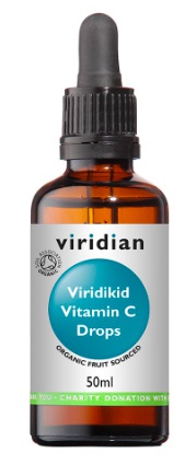 Levně Viridian Nutrition Viridian Viridikid Vitamín C v kapkách pro děti Organic 50 ml