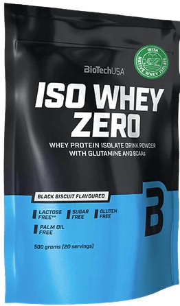 Biotech USA BioTechUSA Iso Whey Zero 500 g - black biscuit + Zero Bar 50 g ZDARMA
