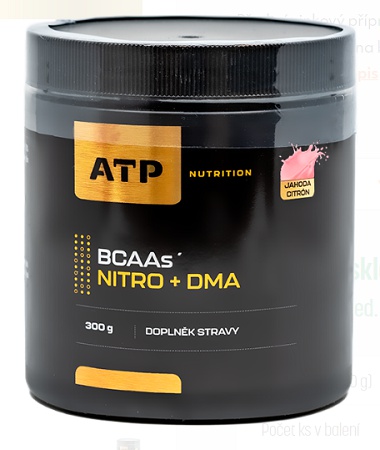 Levně ATP Nutrition BCAAs Nitro + DMA 300 g - jahoda/citron