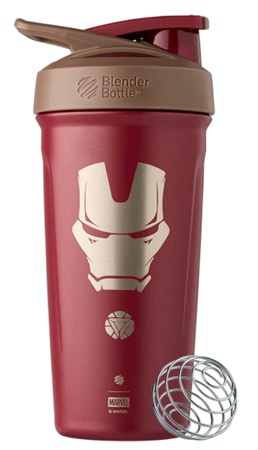 Levně BlenderBottle Blender Bottle Nerezový šejkr Marvel 710 ml - Iron Man