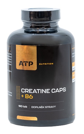 Levně ATP Nutrition Creatine Caps + B6 180 kapslí