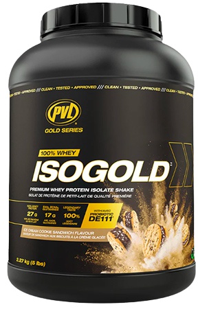 Levně PVL Gold Series 100 % Whey Isogold 2270 g - cookie zmrzlina