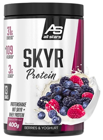 Levně All Stars Skyr Whey Potein 400 g - lesní ovoce/jogurt