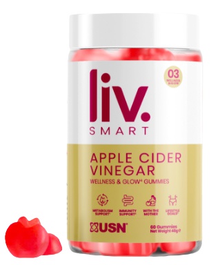 Levně USN (Ultimate Sports Nutrition) USN LivSMART Apple Cider (Jablečný ocet) Gummies 60 želé bonbónů
