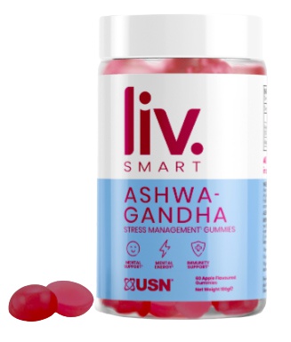 Levně USN (Ultimate Sports Nutrition) USN LivSMART Ashwagandha Gummies 60 želé bonbónů