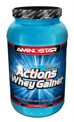Aminostar Actions Whey Gainer 4500g - vanilka