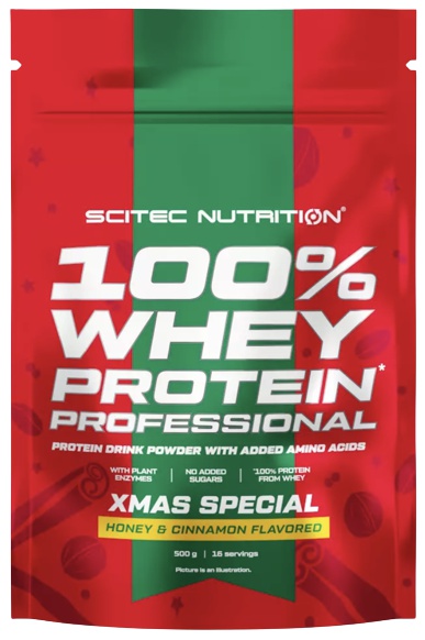 Levně Scitec Nutrition Scitec 100% Whey Protein Professional 500 g - med a skořice