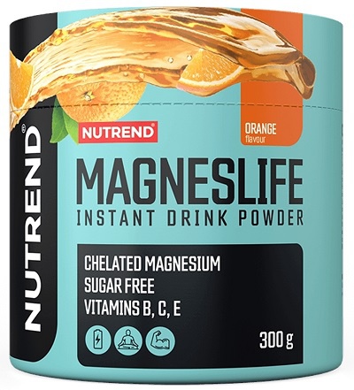 NUTREND Magneslife Instant Drink Powder, 300 g pomeranč