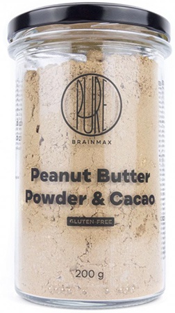 BrainMax Pure Arašídové máslo v prášku 200 g - kakao