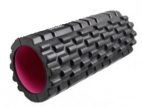 Levně Power System Fitness Roller - černá/růžový střed