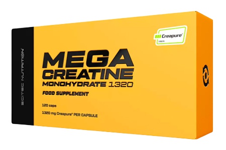 Scitec Nutrition Mega Creatine Monohydrate 1320, Kreatin, 120 kapslí