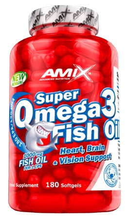 Levně Amix Nutrition Amix Super Omega 3 Fish Oil 1000 mg 180 kapslí