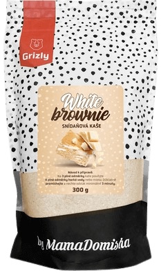 Levně Grizly Kaše White brownie by @mamadomisha 300 g