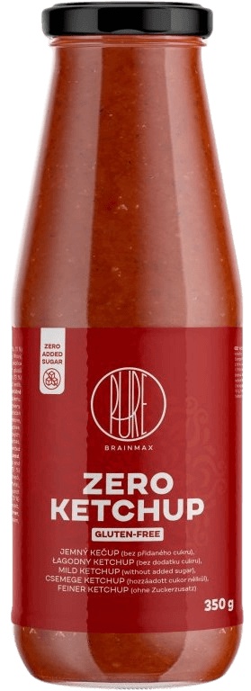 Levně BrainMax Pure Ketchup - ZERO (sladký kečup s erythritolem) 350 g