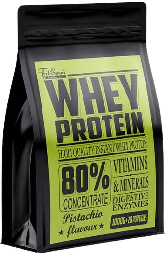 Levně FitBoom Whey Protein 80 % 1000 g - pistácie