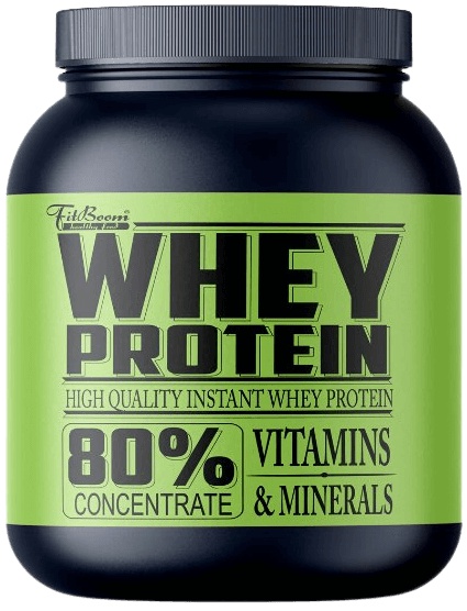 Levně FitBoom Whey Protein 80 % 2250 g - pistácie