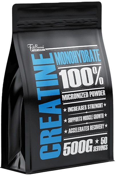 Levně FitBoom Creatine Monohydrate 500 g
