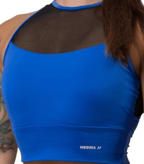 Levně Nebbia FIT Activewear vyztužená sportovní podprsenka 437 modrá S