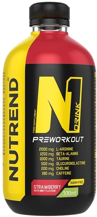 Nutrend N1 Drink 330 ml - jahoda/mäta