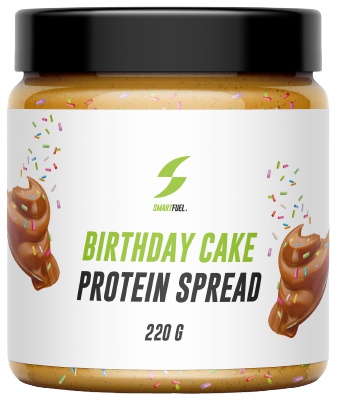 Levně SmartFuel Birthday Cake Protein spread 220 g PROŠLÉ DMT 17.2.2024