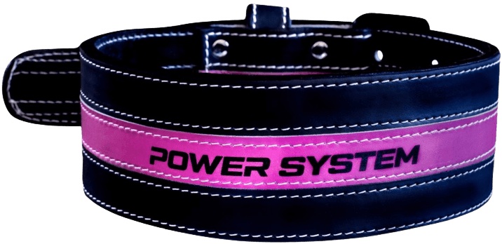 Levně Power System Dámský fitness opasek Girl Power růžový M