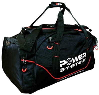 Levně Power System Gym bag Magna černá/červená