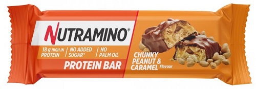Levně Nutramino Protein Bar 55 g - Chunky Peanut & Caramel