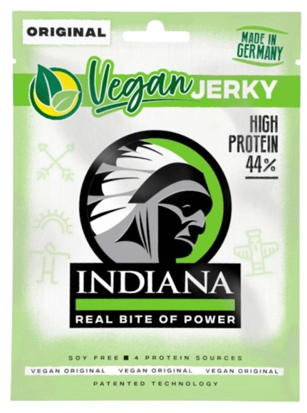 Levně Indiana Vegan Jerky sušené maso 25 g - Original