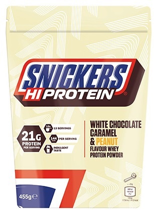 Levně Mars Protein Snickers HiProtein Powder 455 g - bílá čokoláda caramel & arašídy