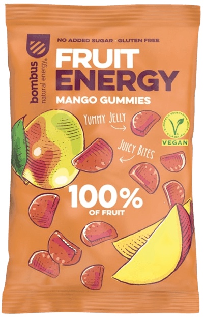 BOMBUS Bonbóny Fruit Energy mango 35g