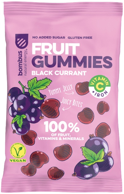 Bombus Fruit Gummies 35 g - černý rybíz