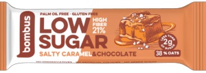 Levně Bombus Low Sugar bar 40 g - slaný karamel/čokoláda