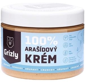 Grizly Arašídový krém 100 % 500 g - křupavý