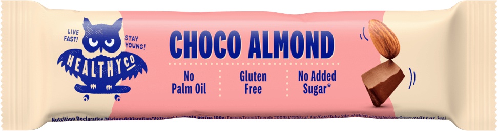Levně FCB HealthyCo Milk Chocolate Bar 27 g - choco almond (čokoláda s mandlemi)