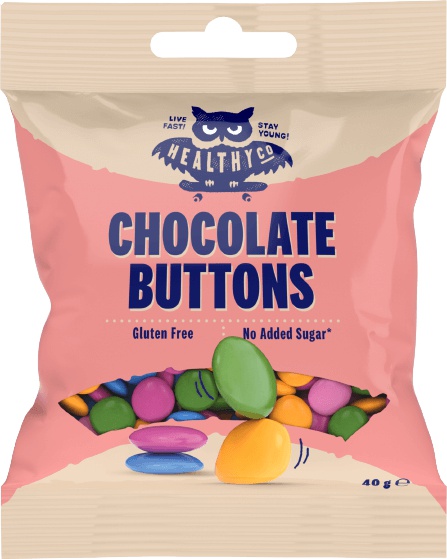 Levně FCB HealthyCo Chocolate Buttons 40 g