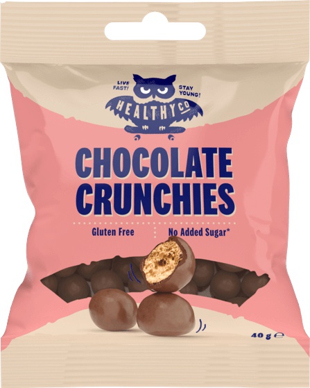 Levně FCB HealthyCo Chocolate Crunchies 40 g VÝPRODEJ 1.5.2024