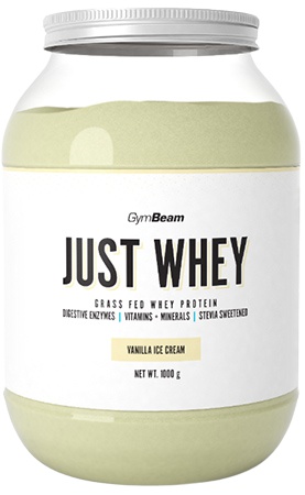 GymBeam Protein Just Whey 1000 g - vanilková zmrzlina