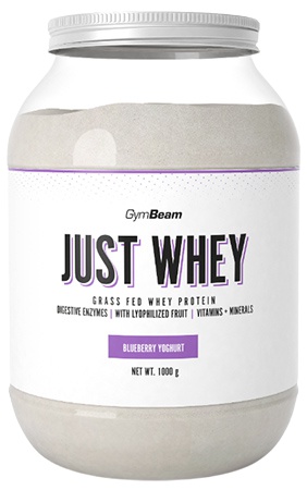 GymBeam Protein Just Whey 1000 g - borůvkový jogurt