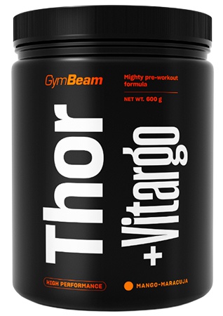 GymBeam Předtréninkový stimulant Thor Fuel + Vitargo 600 g - mango/marakuja