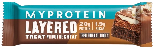 Levně Myprotein Layered Protein Bar 60 g - Triple Chocolate Fudge