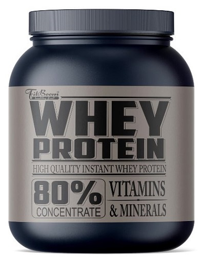 FitBoom Whey Protein 80 % 2250 g - oříšek
