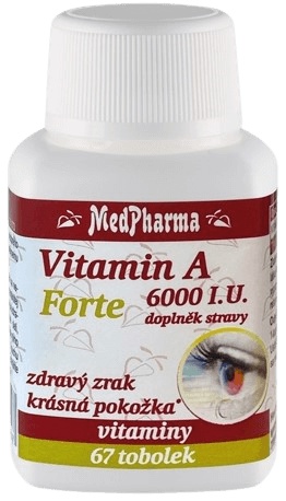 Levně MedPharma Vitamin A 6000 I.U. forte 67 kapslí