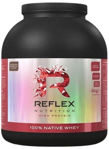 Reflex Nutrition Reflex 100% Native Whey 1800 g - čokoláda + Vitamin D3 100 kapslí ZDARMA